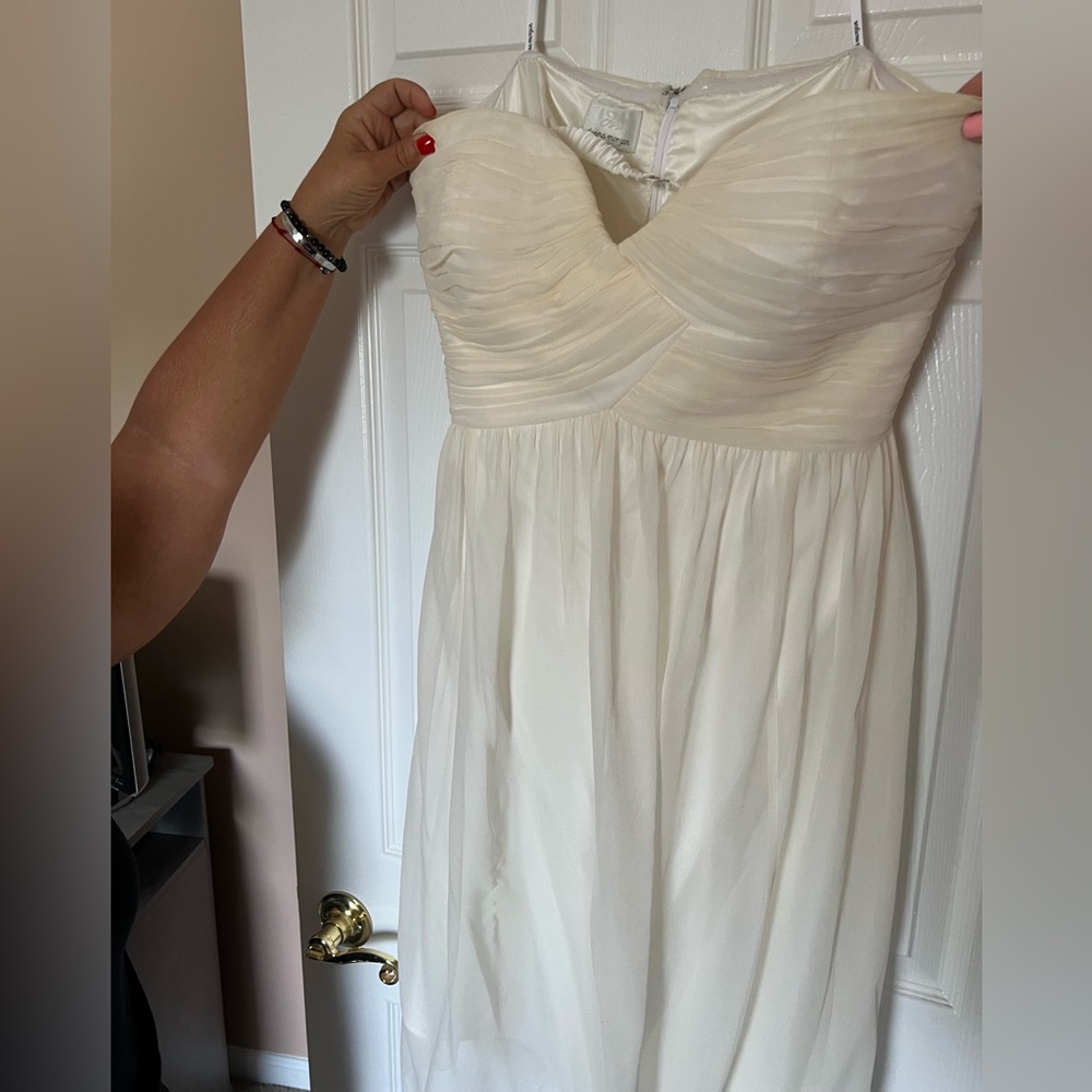 Donna Morgan White Cocktail Dress